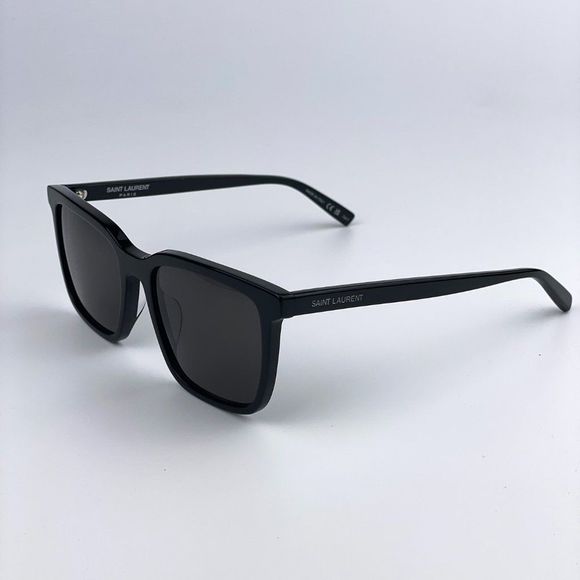 Saint Laurent SL500 001 BRAND NEW Sunglasses Black Gray Square Unisex - Picture 6 of 11